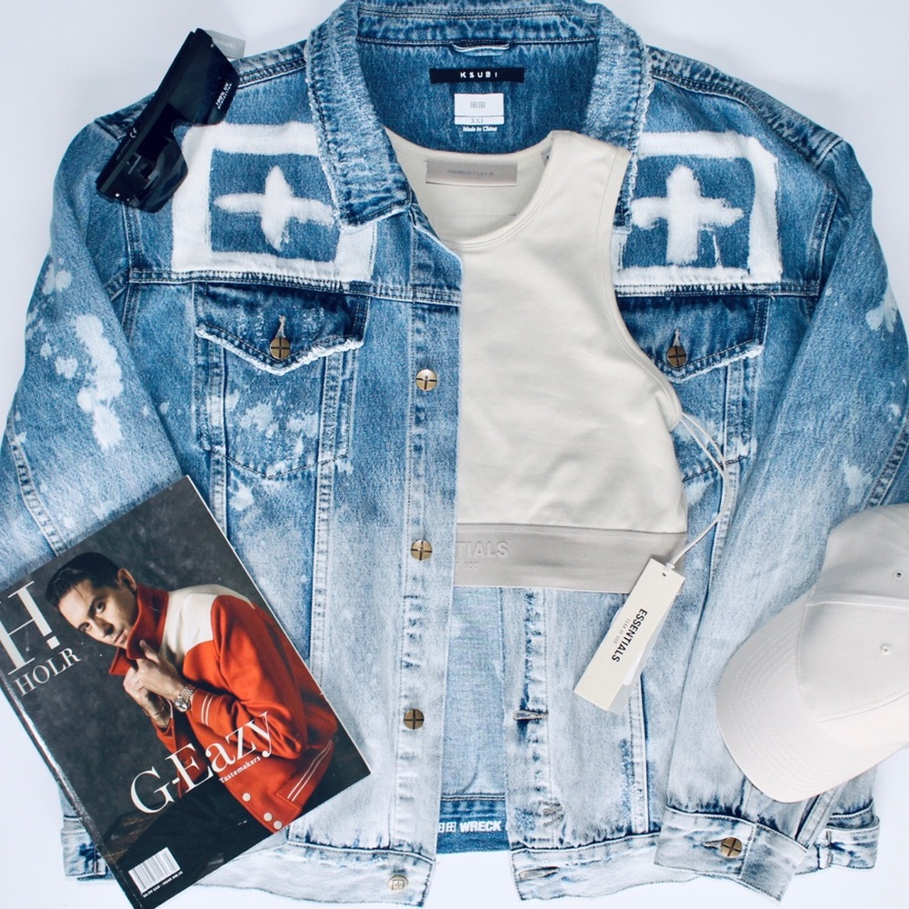 KSUBI Blue Denim Oh G Jacket